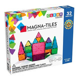 Magna-tiles Clear Colors - Juego De 32 Piezas