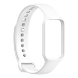 Pulseira De Silicone Colorida Para Xiaomi Mi Band 8 Active Cor Branco