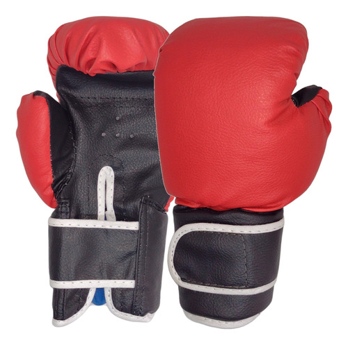 Guantes Boxeo Junior Infantil Niños Cuero Pu Abrojo Amateur