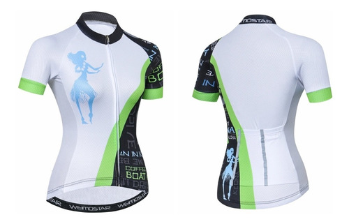 Jersey Ciclismo Mujer Manga Corta Mtb