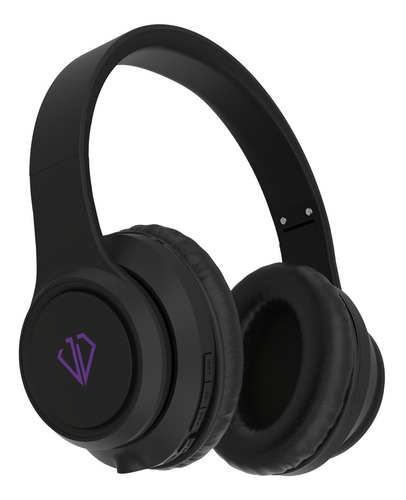 Jd Headphones Negro Con Morado