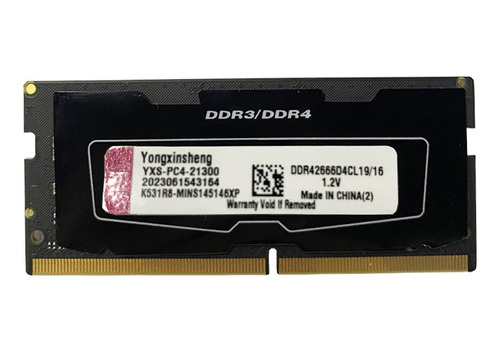 Memoria Ram Ddr4 De 16 Gb, 2666 Mhz, Sodimm Pc4 21300, 1,2 V
