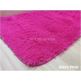 Tapete Para Porta 0,60x0,40 Entrada Sala Quarto Rapido Cor Rosa Pink Desenho Do Tecido Peludo