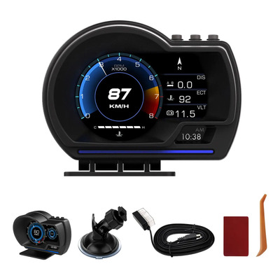 P6 Gps Hud Monitor Obd Velocímetro Multidato Turbo Alarma | Meses sin interés