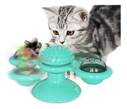 Juguete Interactivo Para Gatos Con Luz Y Hierba Gatera C3b