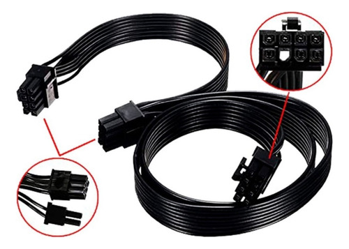 Cable Fuente Modular Pcie 8 Pin A 2x 8 (6+2) Pin X 20 Unidad
