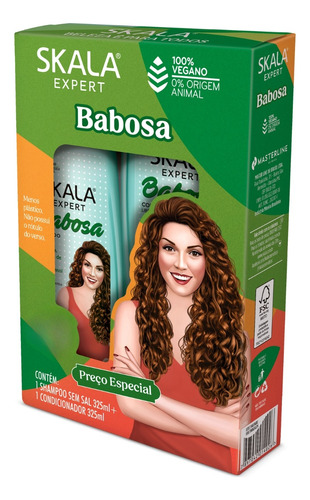 Kit Shampoo E Condicionador Babosa Skala Vegano 650ml