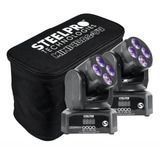 Mini Cabeza Movil Steelpro Mini4bag+uv Wash Led 4x10 Rgb+uv