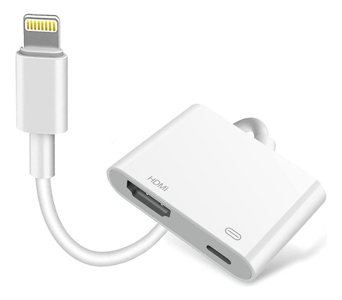  Adaptador Av Digital Hdmi Carga Para iPhone Lightning 50 Cm