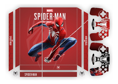 Skin Adesivo Ps4 Playstation 4 Fat Spider Man