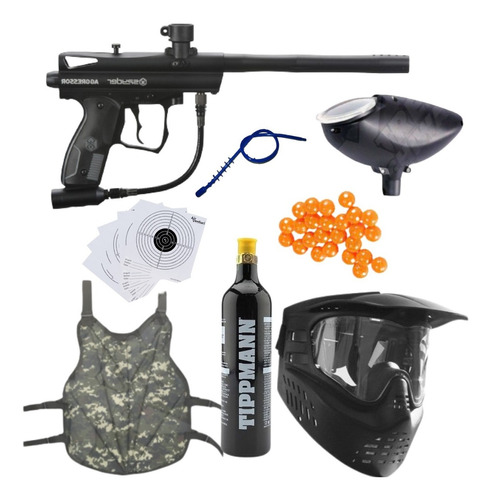 Marcadora Gotcha Paquete Paintball Spyder Agressor Xtrm P