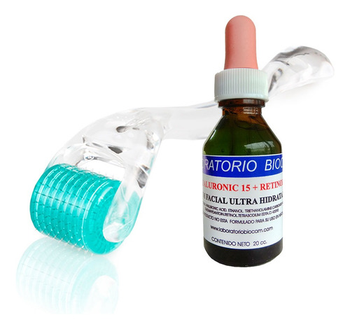 Derma Roller Drs 0.5 192 Agujas Titanio + Serum Hialuronico