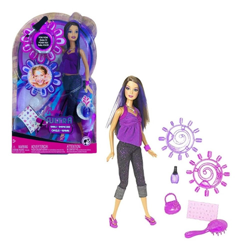 Barbie Ultra Nails Muñeca Manicura Decora Uñas Niña Mattel