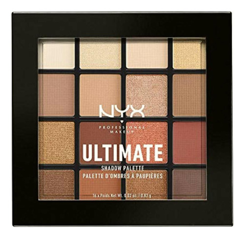 Nyx Paleta De Sombras Ultimate Shadow Palette Warm Neutrals