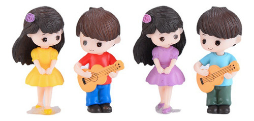 Adornos En Miniatura Para Niños Y Niñas, Guitarra Sweety Lov