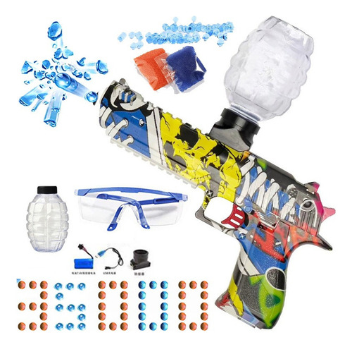 2 En 1 Semi/full Auto Gel Ball Blaster Con Bola De Agua