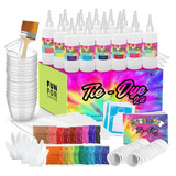 Tie Dye Kit Para Niños Y Adultos 197 Piezas 18 Colores Inclu