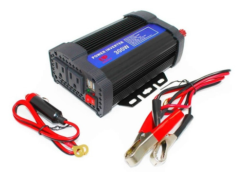 Inversor De Corriente 300w 24v-110v Doble Toma Conversor