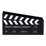 Porta Controle Tema Cinema - 3 Compartimentos 