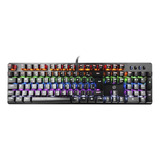 Teclado Gamer Usb Gk100 Led Mecanico Preto