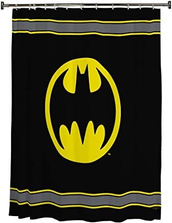 Batman Ducha Cortina Regadera Baño Negro Warner Bros 