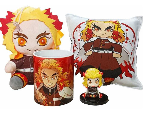 Rengoku Kyojuro Peluche Kimetsu No Yaiba Demon Slayer Set