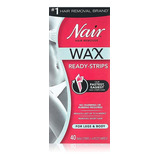 Nair Hair Remover Cera Ready-strips 40 Piernas Conteo / Cuer