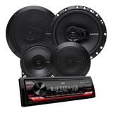 Estereo Jvc Kd-x270bt Parlantes Auto Rockford 4 Y 6 Pulgadas