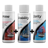 Kit Prime + Stability + Clarity 100ml Seachem C/ Nf
