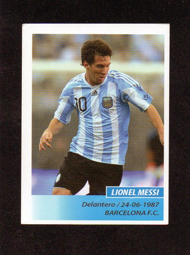 Futbol 2011. Figurita N°391, Lionel Messi, Argentina. Mira!!