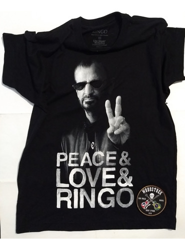Ringo Starr Tshirt Allstarrsamericatour 2015 Oficial Usada M