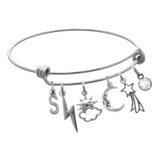 Pulsera Meteorólogo Meteorología Dije Letra Luna Sol Nube