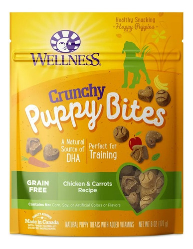 Wellness Crunchy Puppy Bites Chicken & Carrots 6oz / 170g