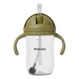 Vaso Mininor Com Bombilla Straw Bottle 330ml 6meses+