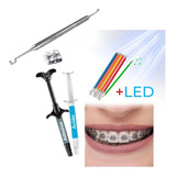 Kit Para Fixar Aparelho Dental Borrachinhas E Emissor Em Led