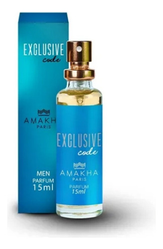 Perfume Masculino Exclusive Code Amakha Paris 15ml P Bolso