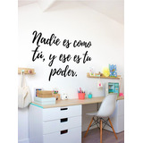 Vinilos Decorativos Vinil Pared Frases Letras Nadie Es Como