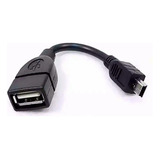 Cable Otg Mini Usb Macho A Usb Hembra