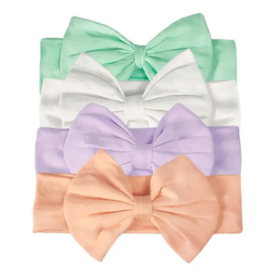 Diademas Elástica Niña Algodón Bebes Banda Para Cabeza 4 Pcs | MercadoLibre