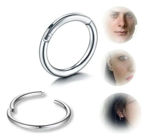 Clicker De Titanio 16g Argolla Septum Piercing Arracada | Meses sin interés
