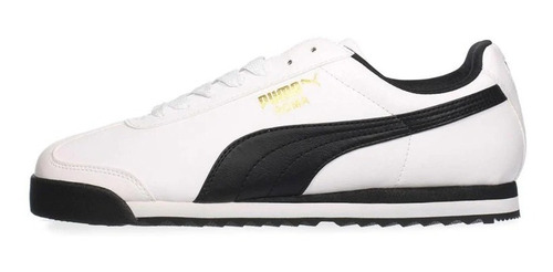 Tenis Puma Roma Basic Blanco Negro 353572-04