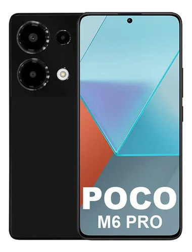 Xiaomi Poco M6 Pro - Preto - 256gb  - 8gb Ram - Dois Chips