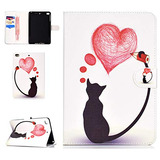 Funda Para iPad Mini 1/2/3/4/5 Love Heart & Cat