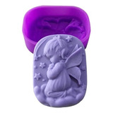 Molde De Silicona Ángel Para Resina Velas Porcelana