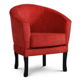 Sillon Shey - 1 Cuerpo - Star (anti Manchas) Color Rojo