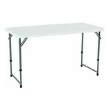 Mesa Plegable Lifetime 120 X 60 Cms Blanco Hueso Polietilen