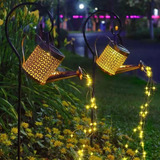 Pack X2 Estaca Solar Led Exterior Jardin Regadera Decorativa