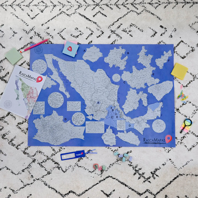 Mapa De México Edición Rascable (colección Especial)