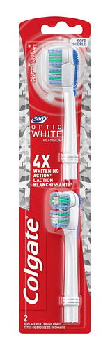Colgate 360 Optic White Battery Toothbrush Replacement Head