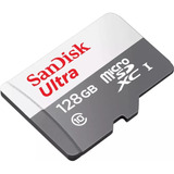 Cartão De Memória Micro Sd De 128gb Sandisk Ultra Classe 10